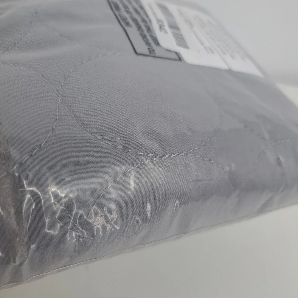 Biloban Waterproof Fitted Crib Mattress Cover Skirt Grey 28x52 Nursery Bedding